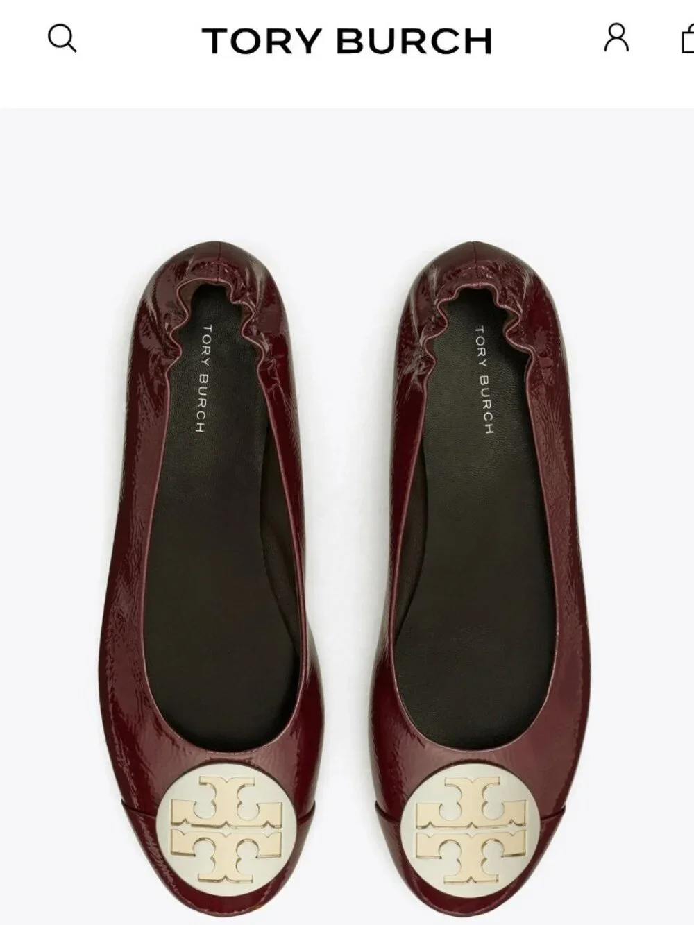 New Tory Burch CLAIRE CAP-TOE BALLET